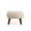 Méridienne d'appoint confortable en chenille 36 po avec repose-pieds Comfy
