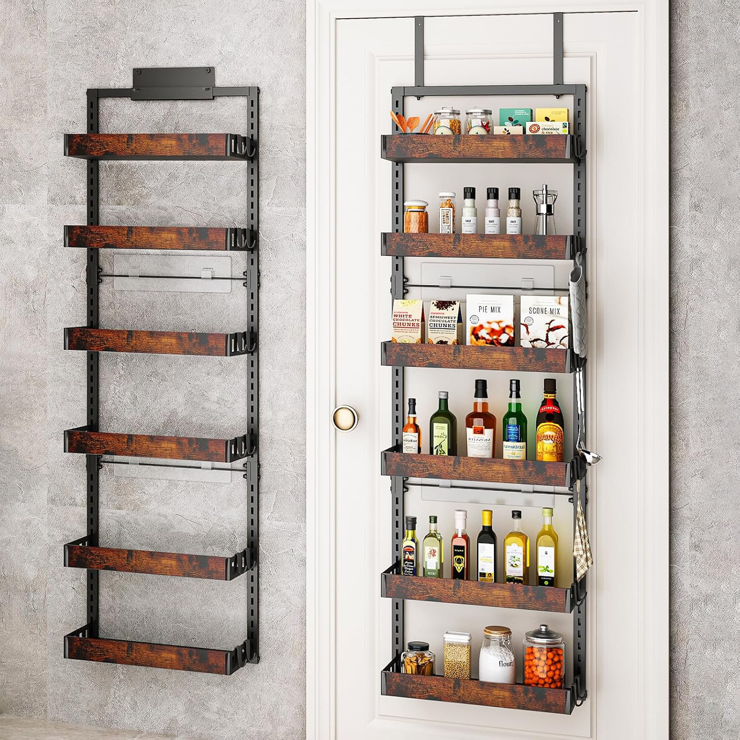 17 Stories Food Storage Room Organizer On The Door | Wayfair