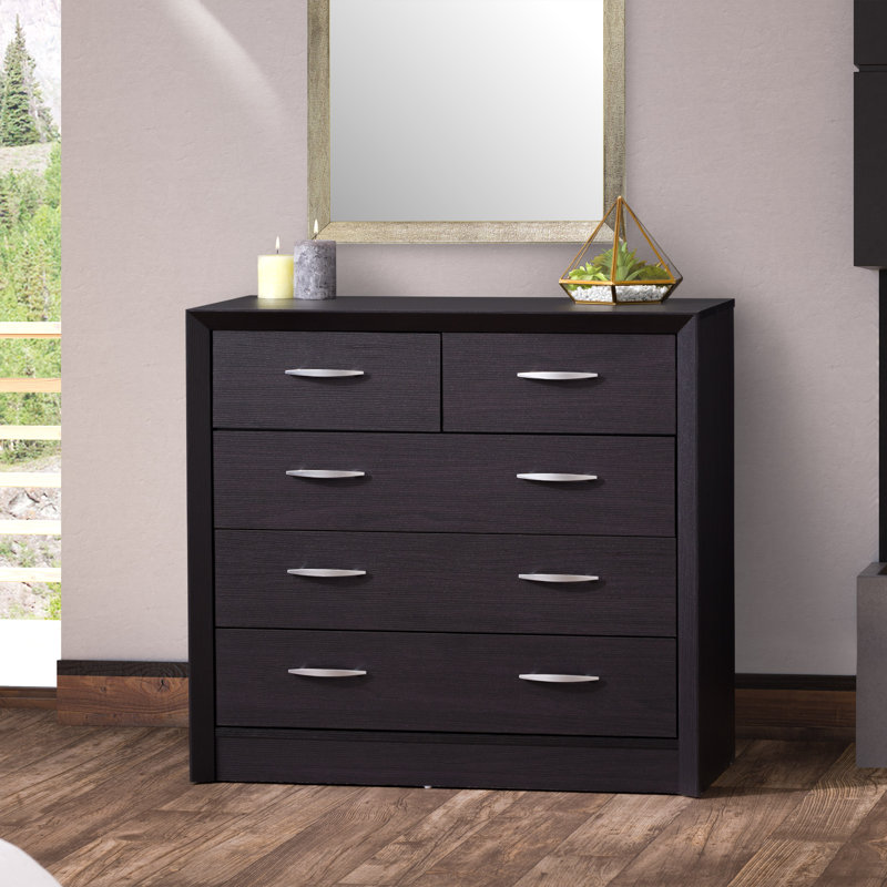 Commode 5 tiroirs Lodsworth, Chêne noir