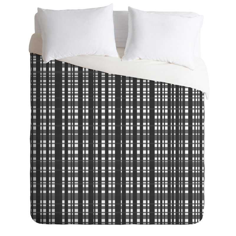 Housse de couette simple à carreaux de fêtes moderne lisa argyropoulos, Housse de couette pour lit simple