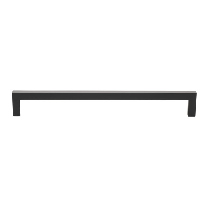 Poignée barre carrée robuste de la collection Kingston, Noir mat, 3.75"