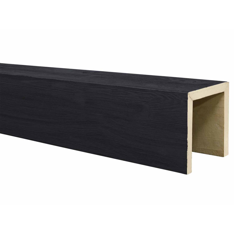 Poutre de plafond River Wood, Noir corbeau, H 4 po x l 192 po x P 4 po