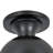 Marie Matte Black 1 - Bulb 8" W Outdoor Ceiling Mount