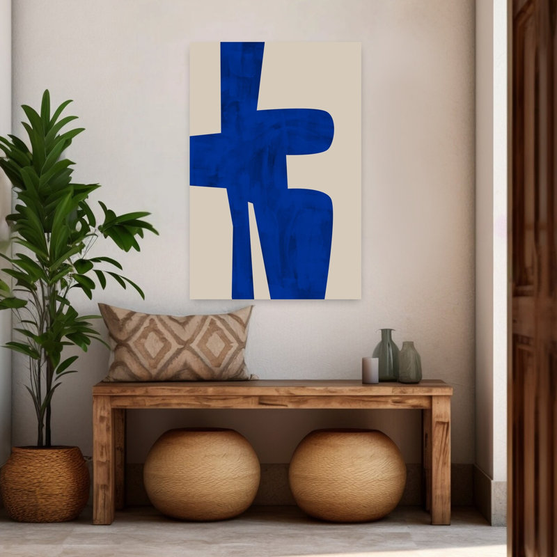 Art contemporain abstrait géométrique contemporain, H 48 po x l 32 po