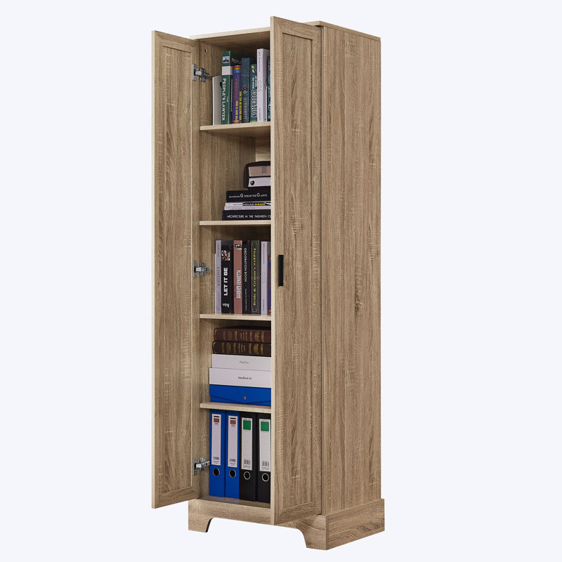 71.2" Tall Storage Cabinet, Freestanding Bathroom Cabinet, Modern Washroom Cabinet Living Room Cabinet With 2 Doors & Adjustable Shelves For Home Office Bedroom