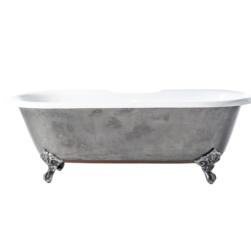 Doyle 67.75'' x 31'' Soaking Cast Iron Bathtub
