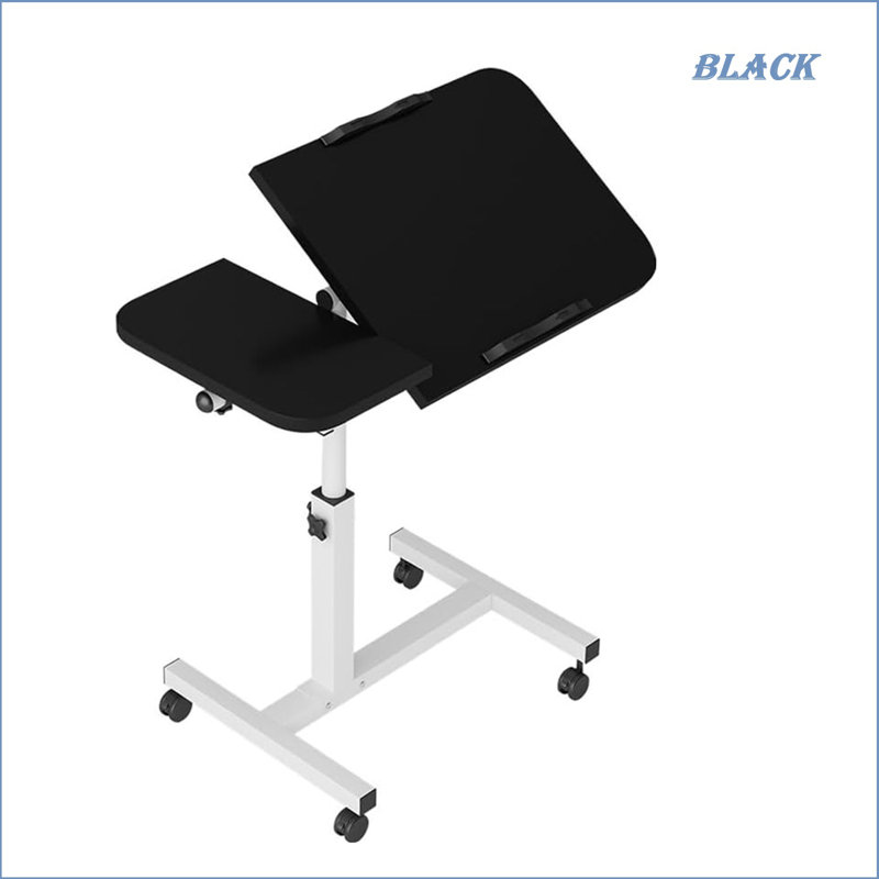 Adjustable Metal Base Standing Desk, Black