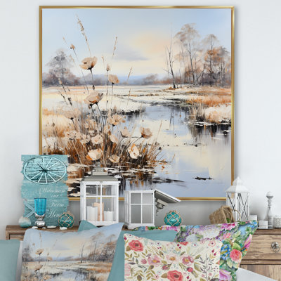 Charme de rivière en hiver