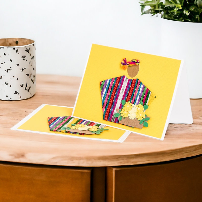 Trinx Handmade Floral Greeting Greeting Cards (Pair)