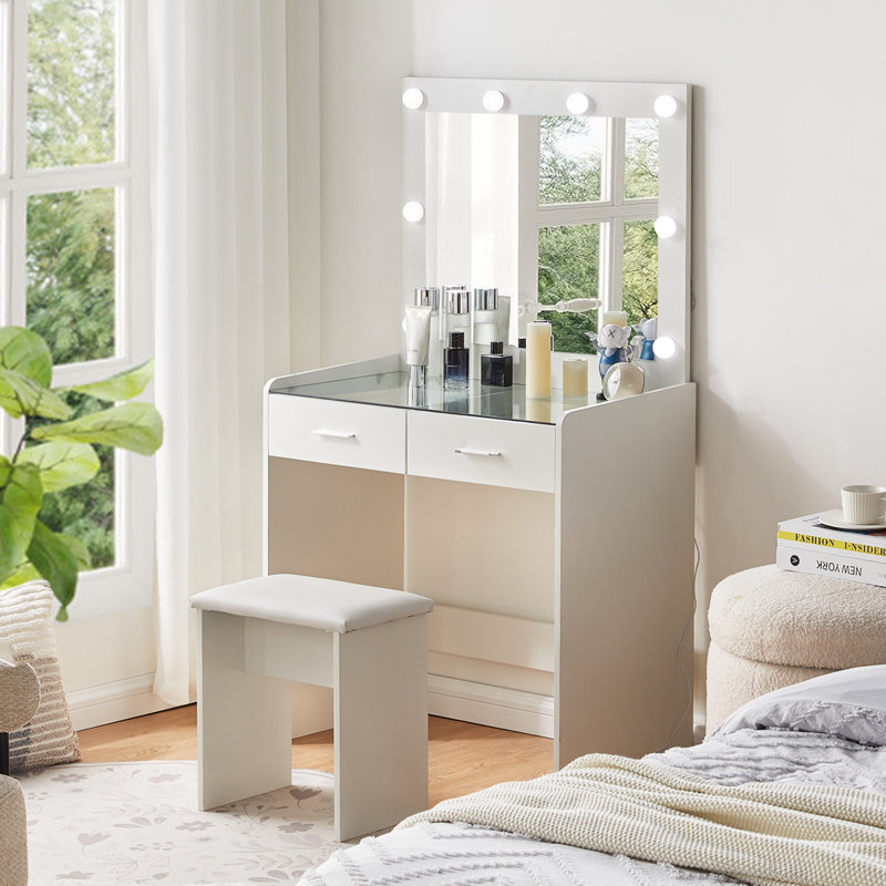 Abirami Dressing Table with Mirror