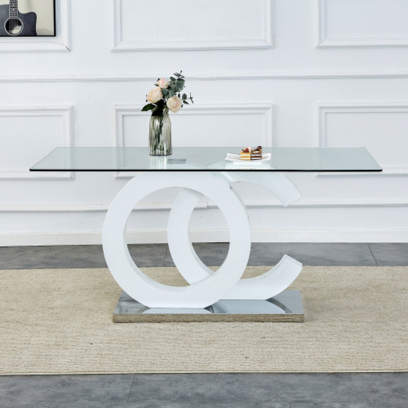 Elegant Design Durable Glass Modern Living Room Table