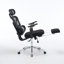 Fauteuil de bureau ergonomique avec support lombaire à massage, appui-tête 4D et accoudoirs 5D, dossier réglable haut et profondeur d'assise