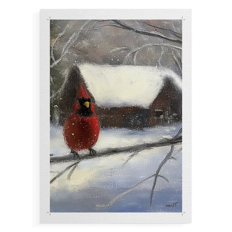 Christmas Holiday Art CDXLVI - Impression sur toile seulement - NON-CADRE, H 27 po x l 18 po