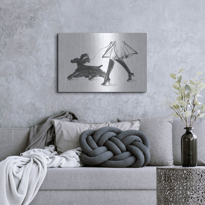 «Perfect Companion I» par Ethan Harper, art mural en métal, H 24 po x l 36 po