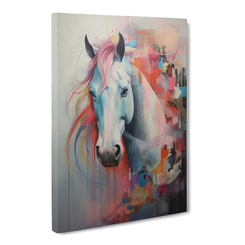 Pony Contemporary - Wrapped Canvas, 60cm H x 40cm W x 3cm D