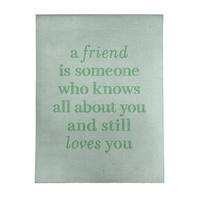 Quotes Chenille Indoor Rug