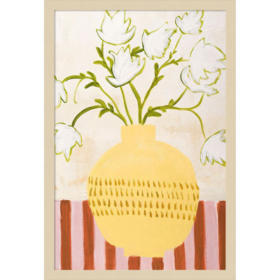 Yellow Vase Print by Design Fabrikken