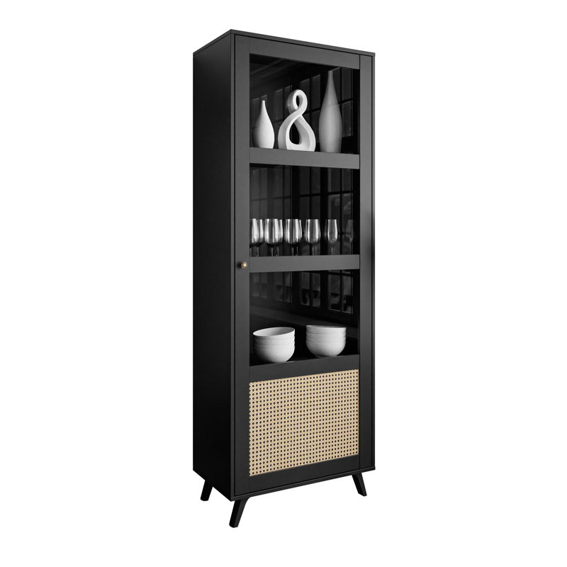 Raghul Display Cabinet, Black
