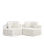 Chaises d'appoint modernes 2PCS Chenille