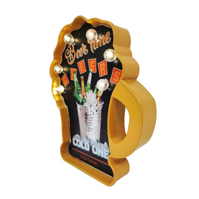Craigg 14 in. 3 lb. Food & Beverage Themed LED Marquee Sign Novelty Light