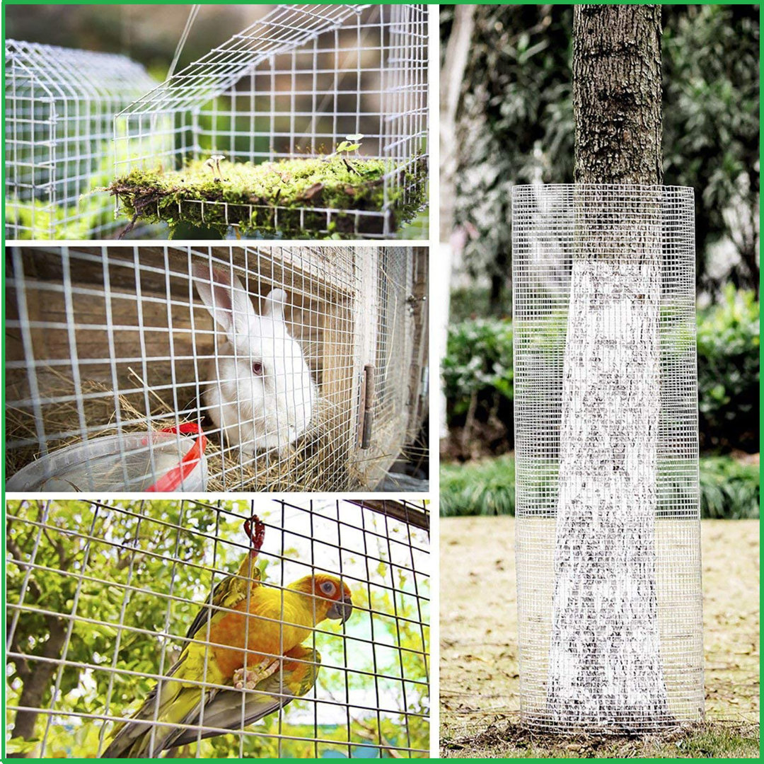 Hardware Cloth 1/4 Inch 100ft 23 Gauge, Garden Fencing Chicken Wire, Chicken Wire Mesh Roll, Welded Wire Fencing Gopher Mesh Wire Cloth Fencing For Fa