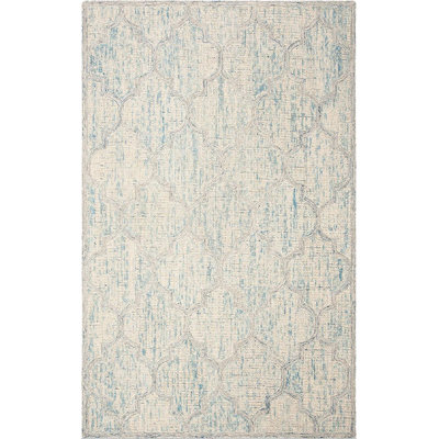 Swanner Hand Tufted Wool Geometric Rug