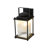 1 - Light 13.5'' IP23 Rectangular Striped Glass Outdoor Wall Lantern