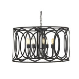 New Orleans 8 - Light Candle Style Drum Chandelier