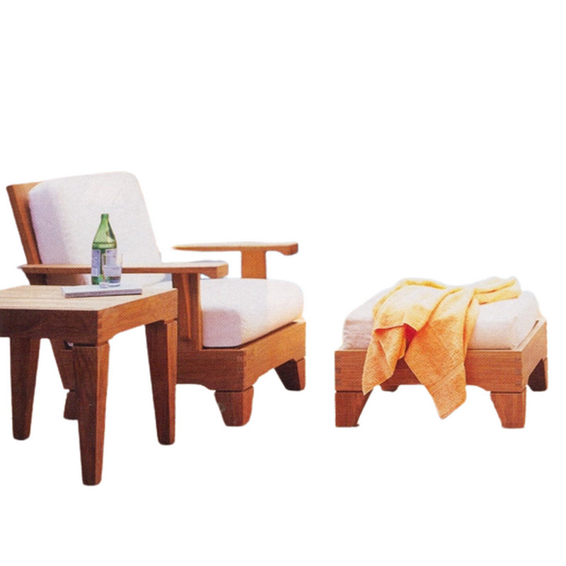 Caranas Outdoor 3 - Piece Teak Conversation Set