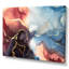 «Brown and Blue Luxury Abstract Fluid VI», peinture sur toile-67324795-67324800