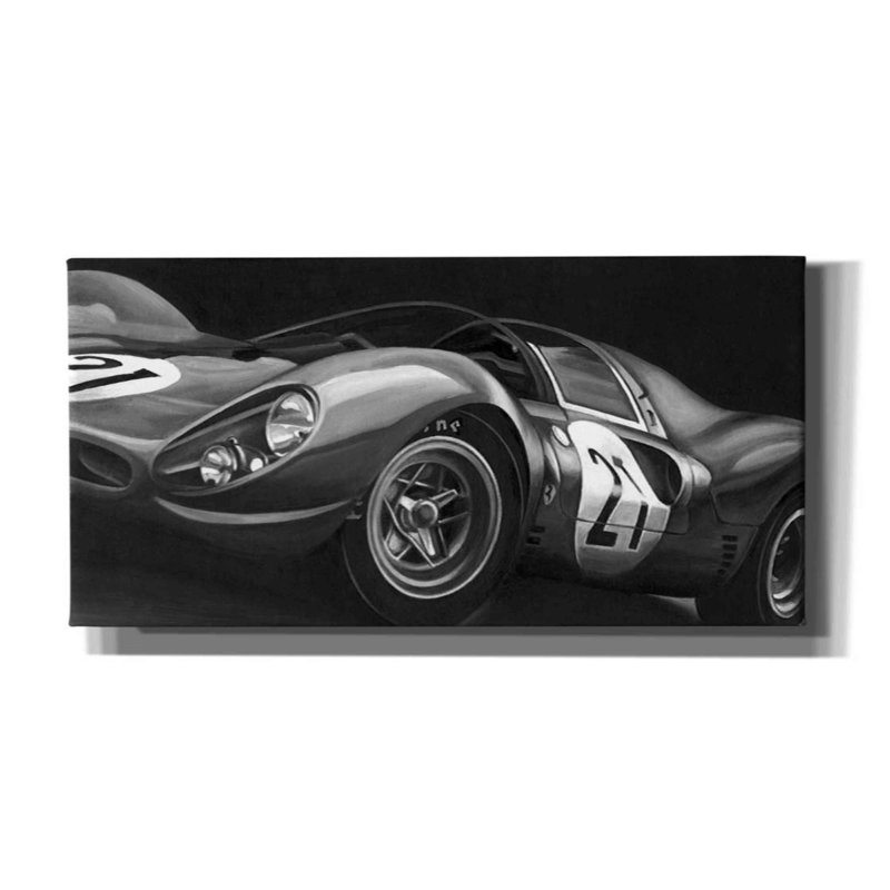 «Vintage Racing II» par Ethan Harper, art mural sur toile, H 30 po x l 60 po x P 1,5 po