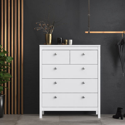 Cynsere 82.1cm W 5 - Drawer Chest of Drawers