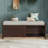 43" Wide Shoe Storage Bench With Cushion Entryway Bench Storage Bench for Bedroom Living Room-257588911