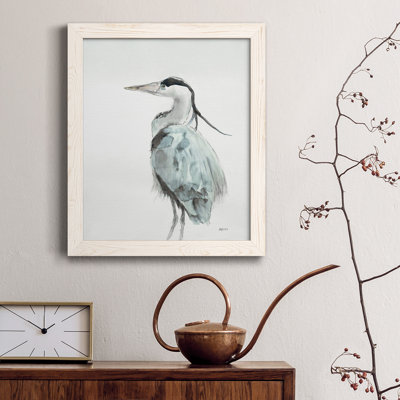 Blue Heron II, reproduction encadrée de qualité supérieure - prête à être accrochée