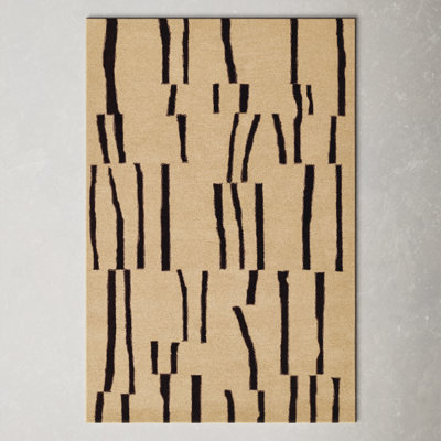 Austin Ivory Brown Hand-Tufted Wool Rug