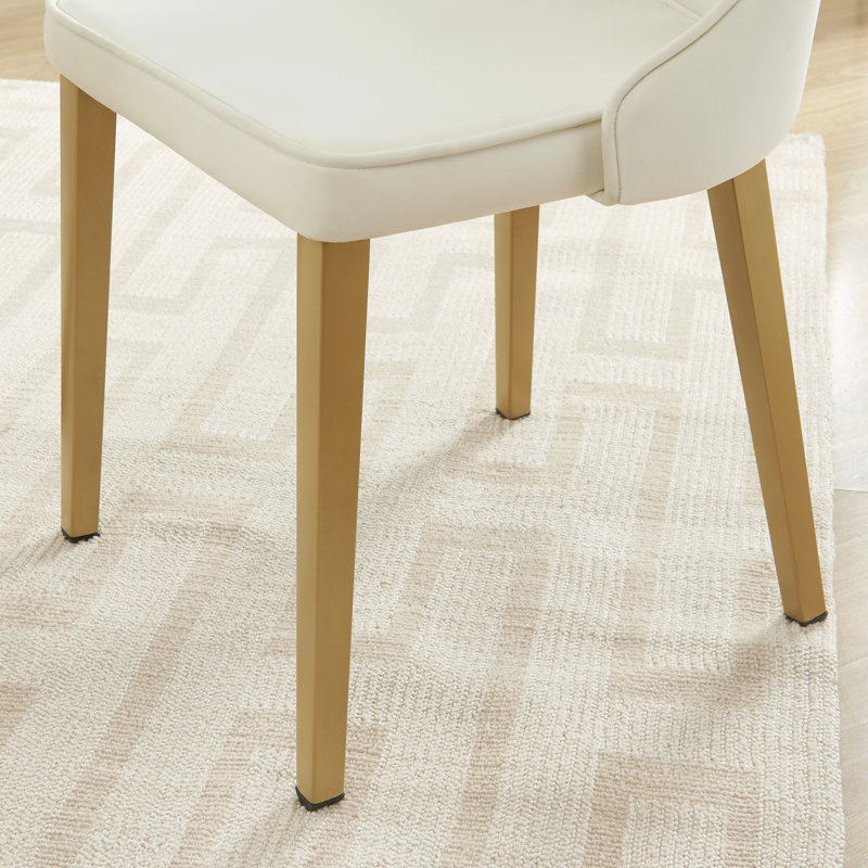 Chaise d'appoint Kober, Or, Beige