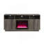 Console de meuble télé avec chauffeur, lumière DEL, armoires, tablettes Ambrose-43191373