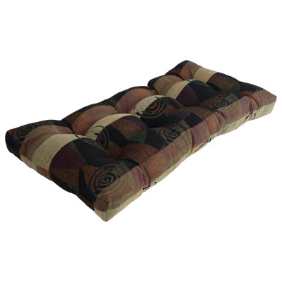 Tufted Jacquard Chenille Bench Cushion by Lark Manor