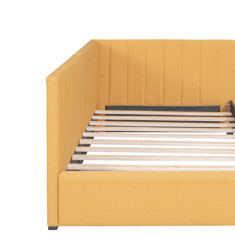 Lit de jour simple Jordyne, Jaune