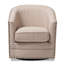 Fauteuil demi-tonneau pivotant en polyester de 75,28 cm de largeur Isabelle-1038849806