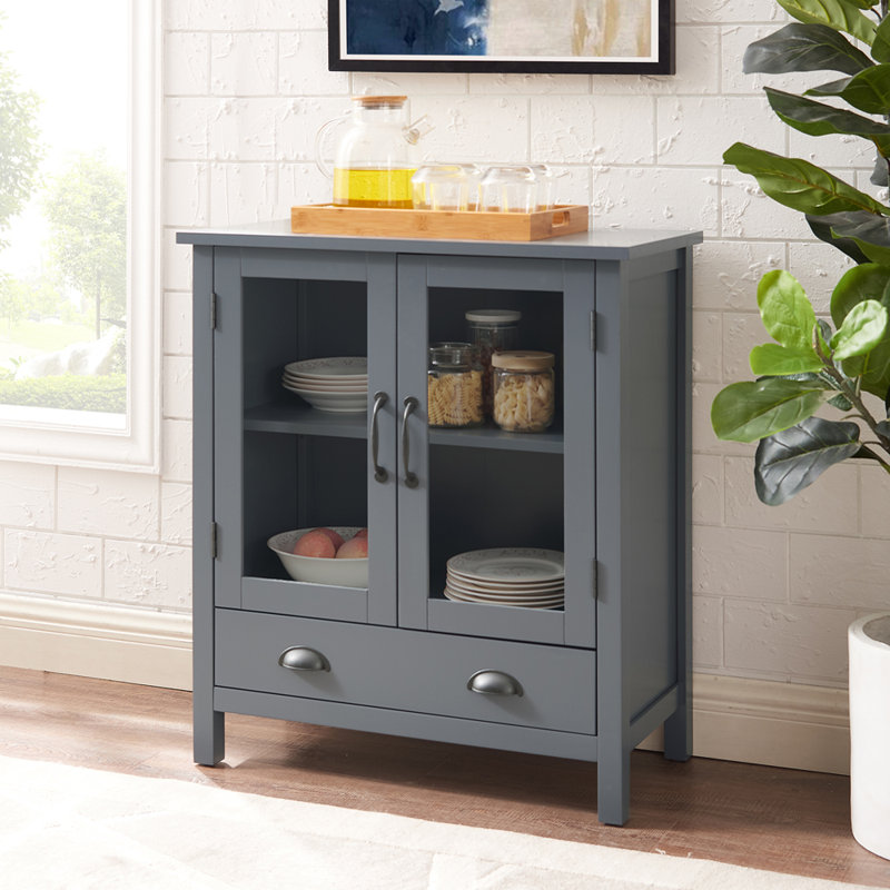 Nalaiya Accent Cabinet, Antique Bronze, Gray