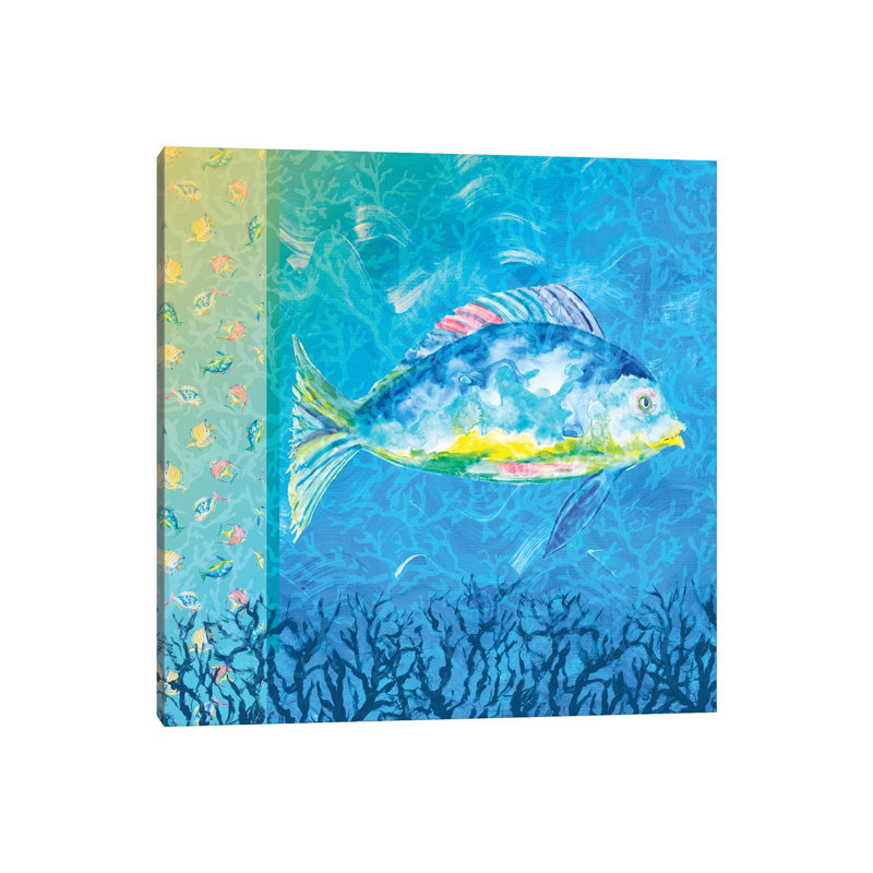 Under The Sea III by Julie Derice - Gallery-Wrapped Canvas Giclée on Canvas, Canvas, 30.48 cm H x 30.48 cm W