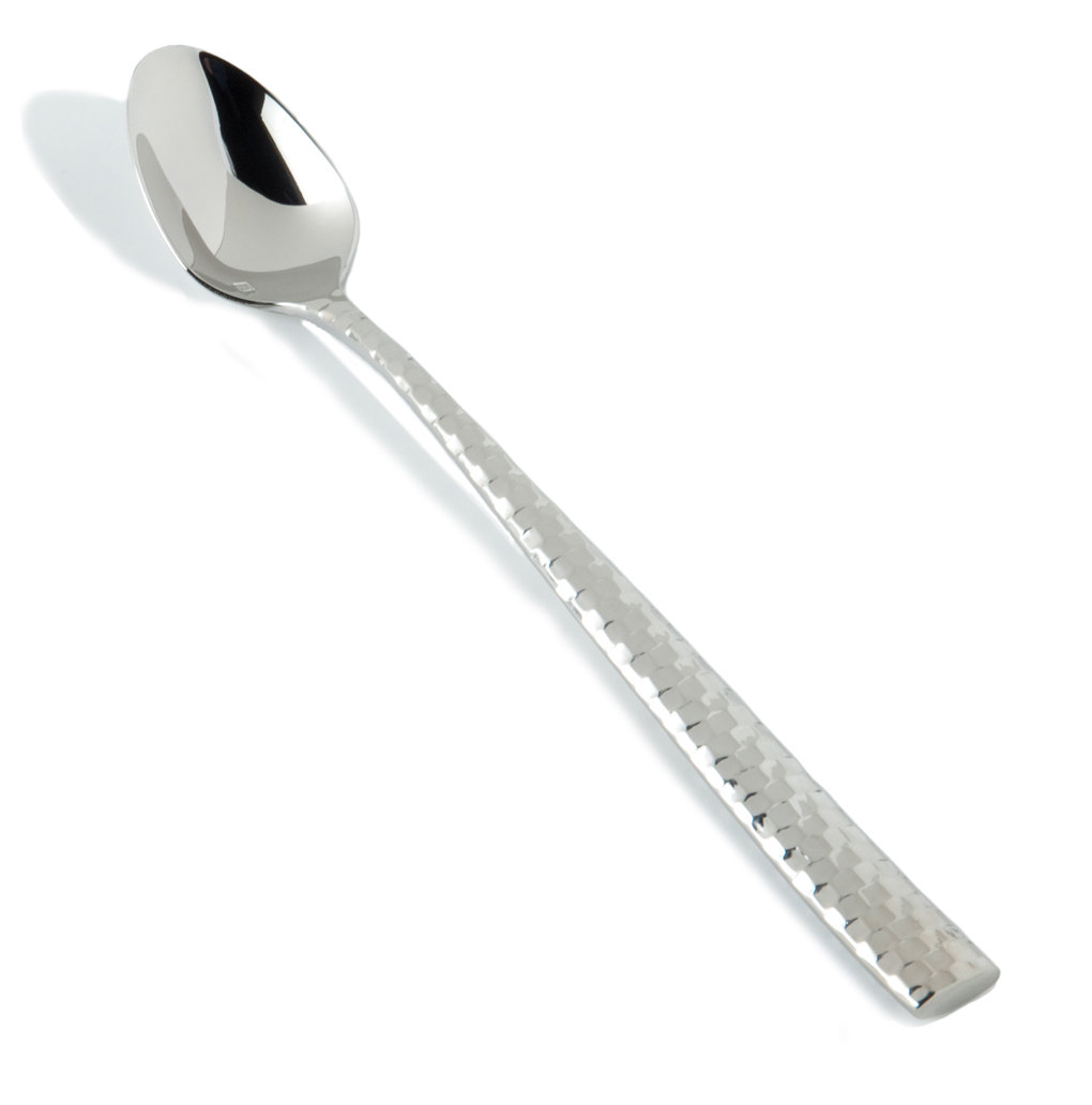 Lucca Faceted 18/10 Stainless Steel Iced Beverage Spoon (Set of 12) Fortessa