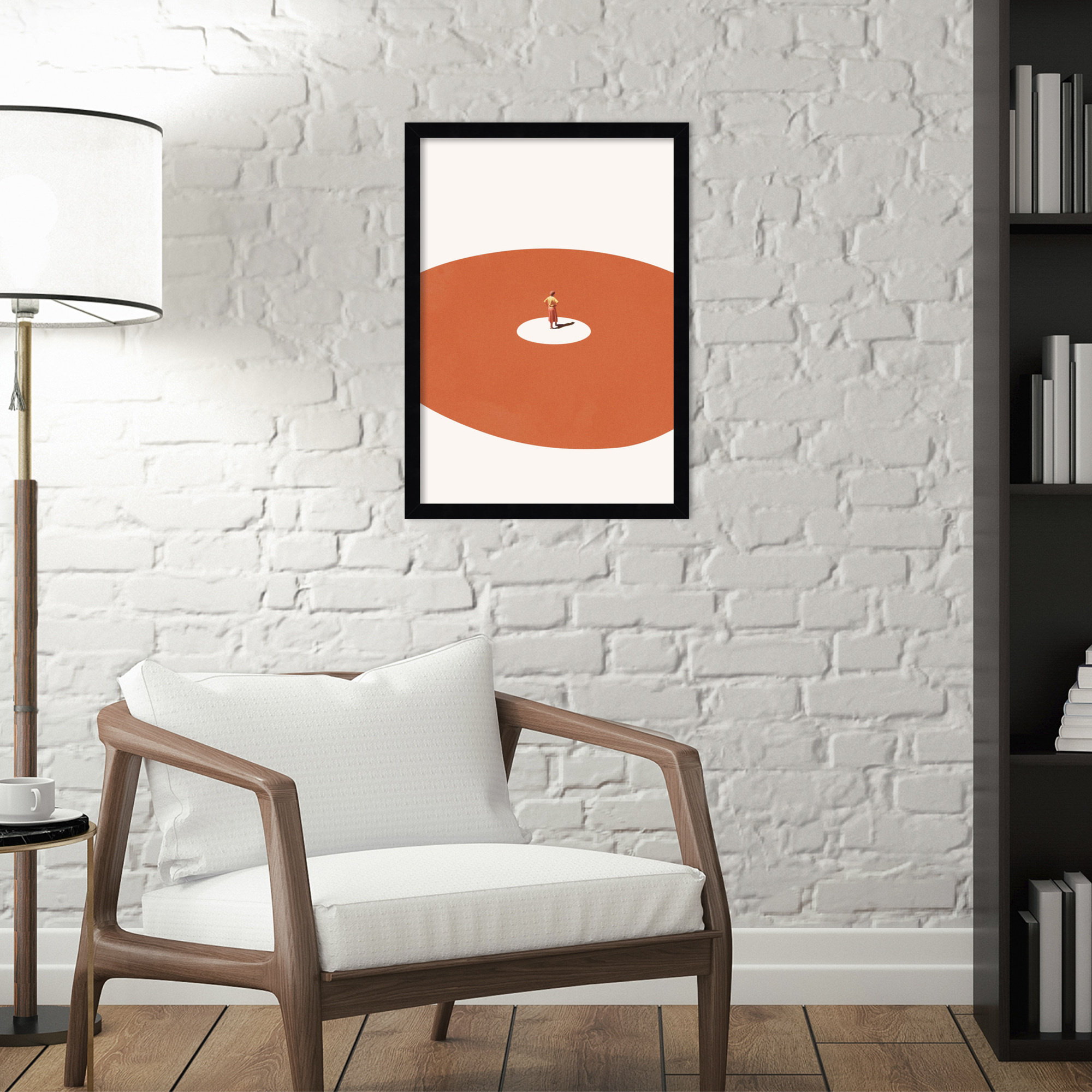 Confidence by Maarten Leon, Black, 29" W x 41" H