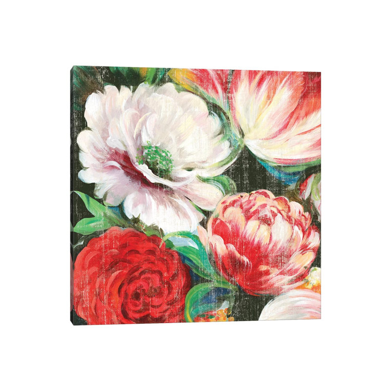 Lavish Blooms I by Asia Jensen - Wrapped Canvas Painting