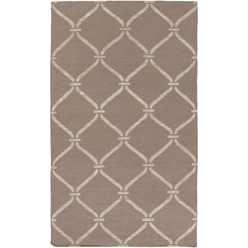 Tapis brun tissé à la main Pennyfield, Rectangle 9 pi x 13 pi