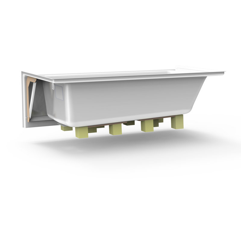 SIGNATURE® Low-Profile 16" 6032 Skirted Whirlpool LH White, No, Left