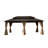 Patio Gazebo, Permanent Metal Pavilion with Curtains and Netting ,Outdoor Cedar Frame Canopy-113649416-113649417-113649420