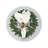Glass Beads Embroidered Round Placemat