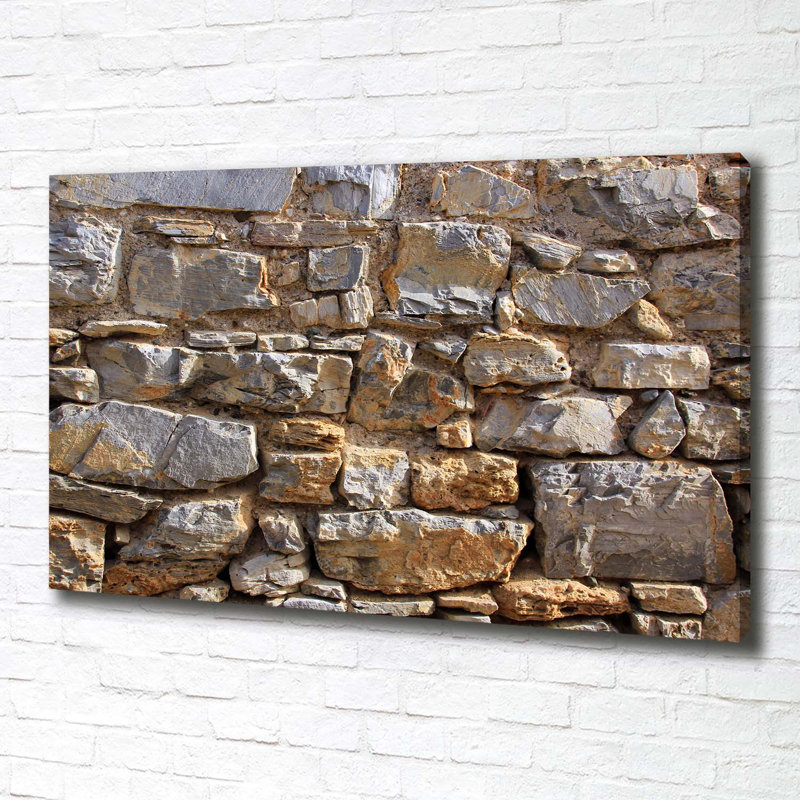 A Stone Wall - Wrapped Canvas Print